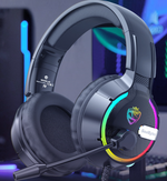 Auriculares Gaming Soulbytes S19 de Diadema, con Cable, Retroiluminación RGB