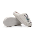 Zapatillas de Casa Peludas con Estampado Vaquero, para Mujer