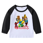 Camiseta Infantil de Manga Larga con Estampado de Dibujos Animados