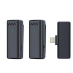 Micrófono de Solapa Inalámbrico 2.4G, con Reducción de Ruido IA, para Grabación y Directos