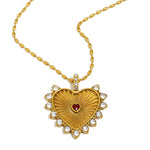 Collar Corazón Chapado en Oro 18K
