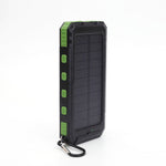 Power Bank Solar 10000mAh, Ultra Fino, con Brújula y Linterna