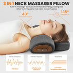 Almohada Cervical con Calor y Masaje, Protección para el Cuello