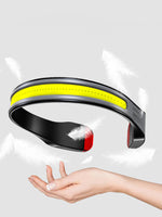 Linterna Frontal COB Recargable, para Correr y Pesca Nocturna