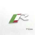 Emblema Metálico Deportivo Estilo "R" para Maletero