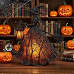 Lámpara de Mesa Decorativa de Halloween, Bruja y Fantasma