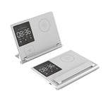 Cargador Inalámbrico Plegable 5 en 1 con Pantalla de Píxeles Animada