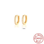 Pendientes de Aro S925 en Plata de Ley, con Turquesa y Circonitas, Baño de Oro 18K