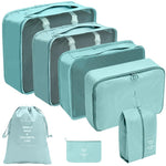 Set de 7 Organizadores de Maleta para Viaje, Bolsas de Almacenaje para Equipaje