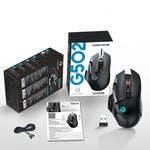 Ratón Inalámbrico Gaming RGB, Doble Modo 2.4G y Bluetooth