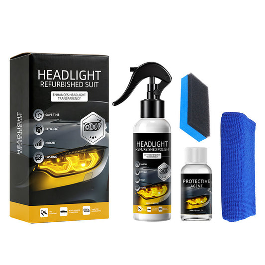 Kit Profesional de Restauración de Faros, Elimina Amarilleo y Oxidación, con Protección UV