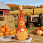 Muñeco Decorativo de Otoño "Girasol" para Acción de Gracias, Sin Rostro