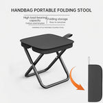 Silla de Camping Ultraligera Plegable, Taburete de Pesca con Portaherramientas