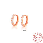 Pendientes de Aro S925 en Plata de Ley, con Turquesa y Circonitas, Baño de Oro 18K