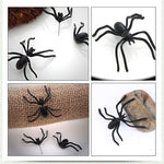 Pendientes de Araña Negra 3D, Diseño Terrorífico para Halloween