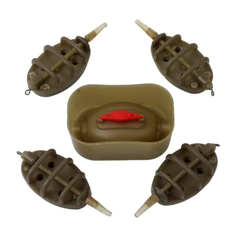 Set Lanzador de Cebo para Pesca al Feeder