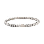 Pulsera Tenis Hip-Hop 3-5mm, Acero Inoxidable con Circonitas