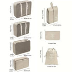 Set de 7 Organizadores de Maleta para Viaje, Bolsas de Almacenaje para Equipaje