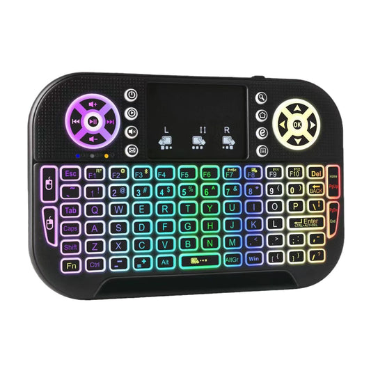 Mini Teclado Aéreo N8 con Ratón Volador, Retroiluminación RGB, Mando para Smart TV