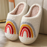Zapatillas de Casa de Franela con Diseño de Sonrisa, Invierno