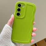 Funda de Silicona Ondulada para Samsung Galaxy S22 y S24, Antigolpes
