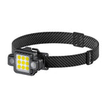 Linterna Frontal LED COB Mini, Recargable por USB Tipo C, para Pesca Nocturna