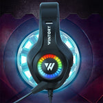 Auriculares Gaming de Diadema con Cable, Luminosos, para Móvil y Ordenador