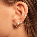Pendientes de Aro S925 en Plata de Ley, con Turquesa y Circonitas, Baño de Oro 18K