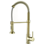 Grifo de Cocina de Muelle, Cobre, Extraíble y Giratorio