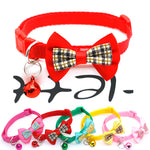 Collar con Lazo de Cuadros para Perro y Gato