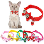 Collar con Lazo de Cuadros para Perro y Gato