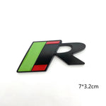 Emblema Metálico Deportivo Estilo "R" para Maletero