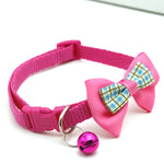 Collar con Lazo de Cuadros para Perro y Gato