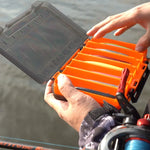 Caja de Pesca de Doble Cara, 12-14 Compartimentos