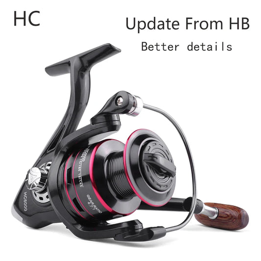 Carrete de Pesca LINNHUE, Todo Metal, 8kg de Freno