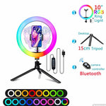 Aro de Luz RGB para Streaming y Fotografía, 10 y 12 Pulgadas