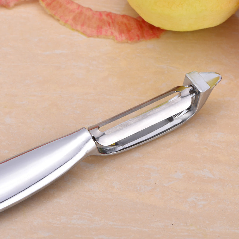 Pelador de Verduras y Frutas de Acero Inoxidable, Mango Ergonómico