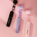 Mini Perfumero Decantador de Bolsillo 5ml, Colgante Peludo para Bolso