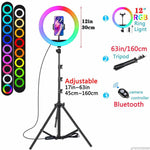 Aro de Luz RGB para Streaming y Fotografía, 10 y 12 Pulgadas