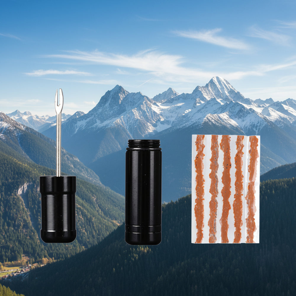Kit de Reparación de Pinchazos para Bicicleta Tubeless, Portátil