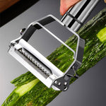 Pelador Multifuncional 3 en 1 de Acero Inoxidable, para Frutas y Verduras