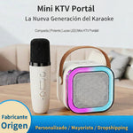 Altavoz Karaoke con Micrófono Bluetooth K12, Portátil, para Interior y Exterior