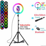 Aro de Luz RGB para Streaming y Fotografía, 10 y 12 Pulgadas
