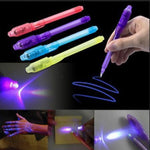 Bolígrafo Mágico UV con Luz y Tinta Invisible
