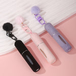 Mini Perfumero Decantador de Bolsillo 5ml, Colgante Peludo para Bolso