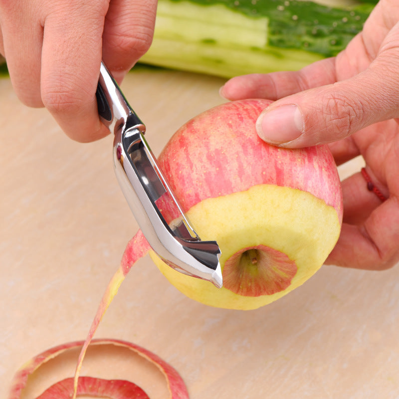 Pelador de Verduras y Frutas de Acero Inoxidable, Mango Ergonómico