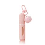 Mini Perfumero Decantador de Bolsillo 5ml, Colgante Peludo para Bolso