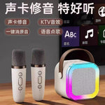 Altavoz Karaoke con Micrófono Bluetooth K12, Portátil, para Interior y Exterior