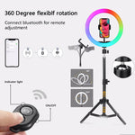 Aro de Luz RGB para Streaming y Fotografía, 10 y 12 Pulgadas