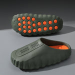 Chanclas Cerradas de Verano, Suela Gruesa Antideslizante, Unisex